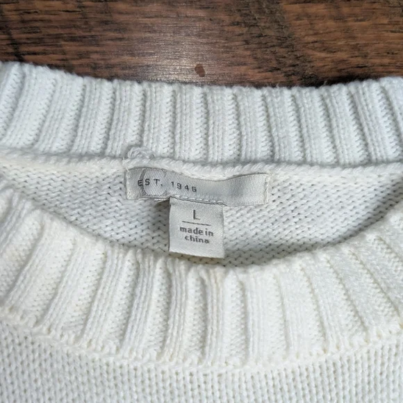 Colorblock Fringe Sweater Size Large - Picture 2 of 2